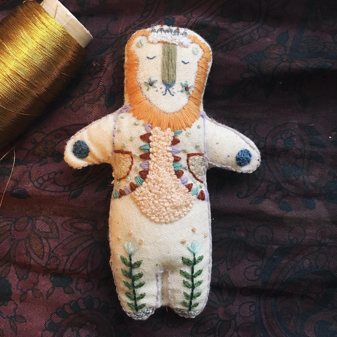 Megan Griffiths embroidered dolls