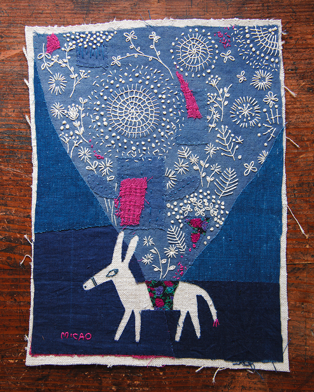 Mika Hirasa appliqué illustration