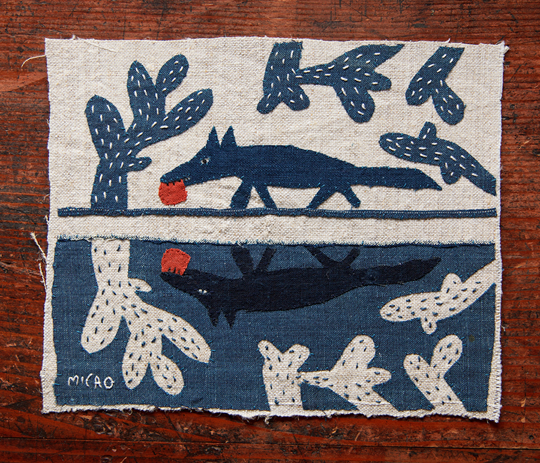 Mika Hirasa appliqué illustration