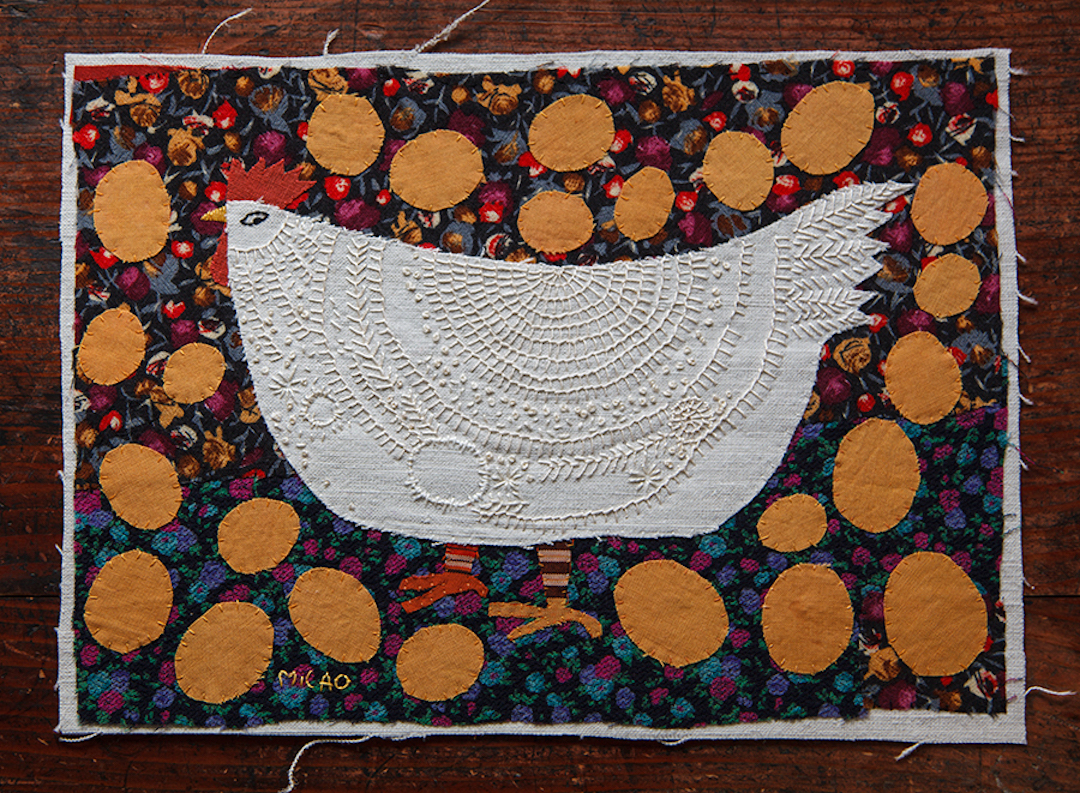 Mika Hirasa appliqué illustration