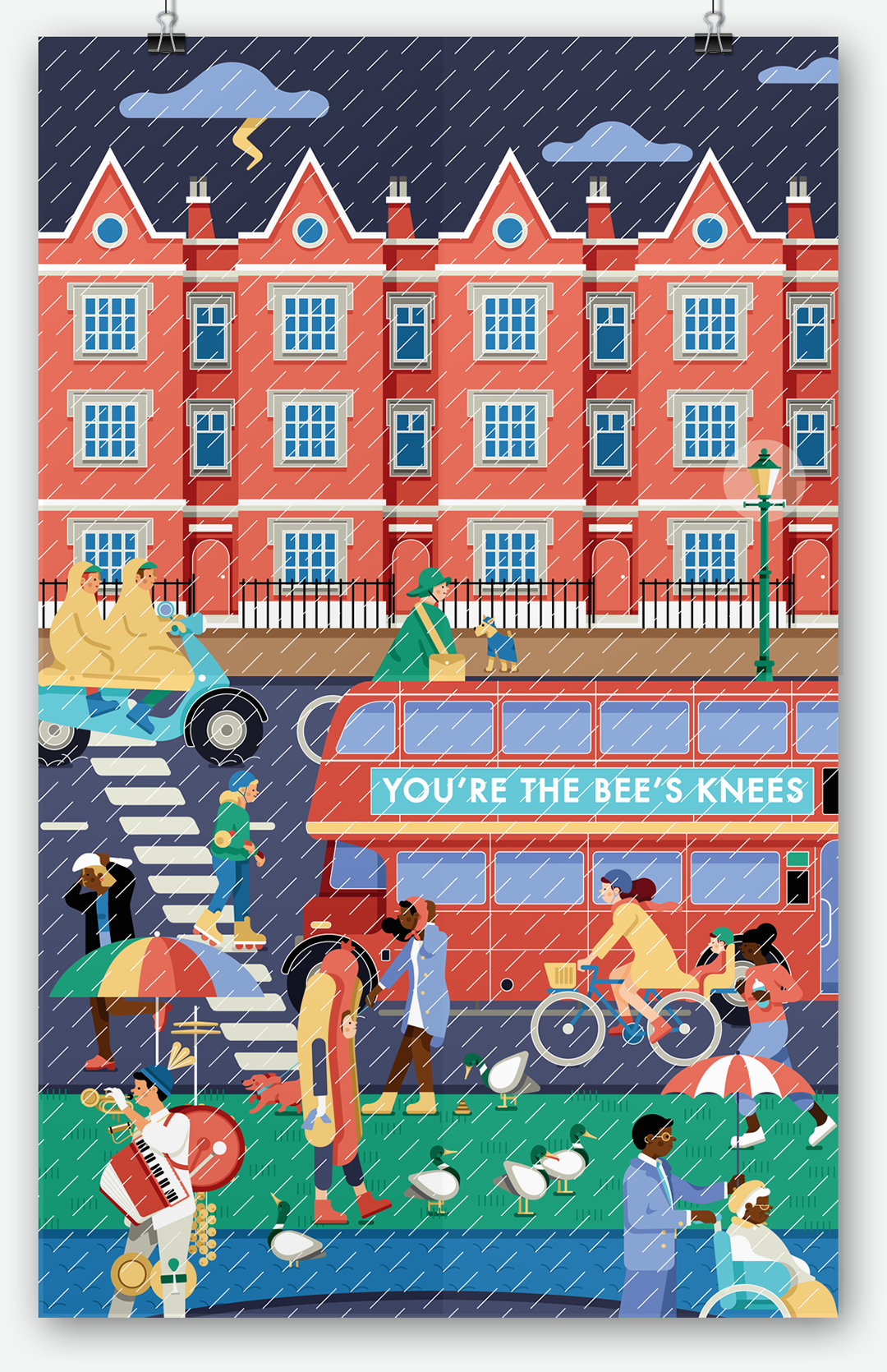Colorful illustration by Caterina Ljung