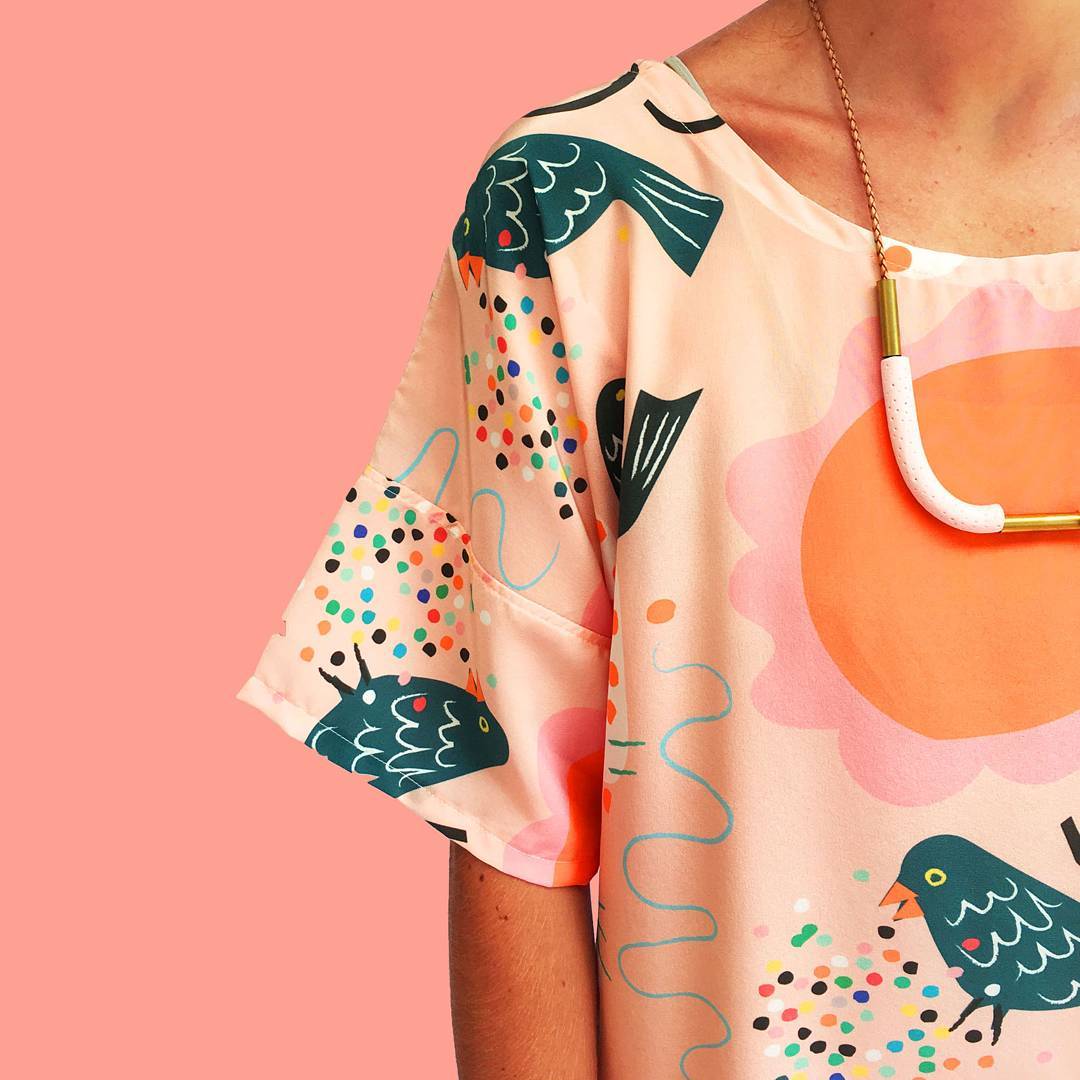 Illustrated clothing by Doops Design