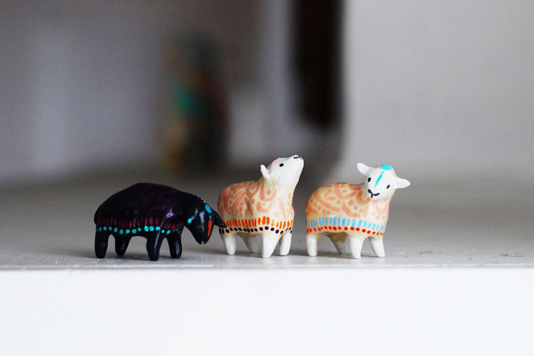 hand crafted animal totems 