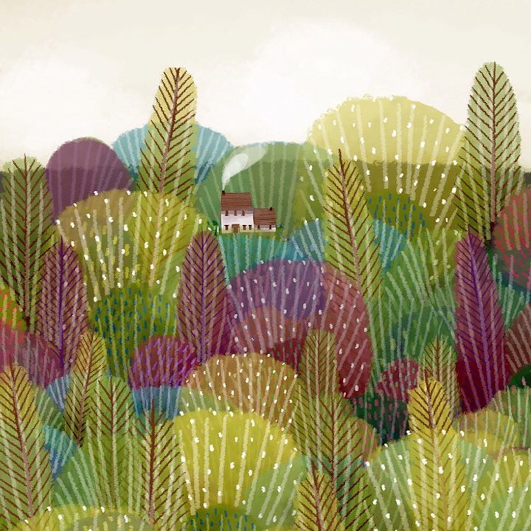 Landscape Illustration by Jane Newland