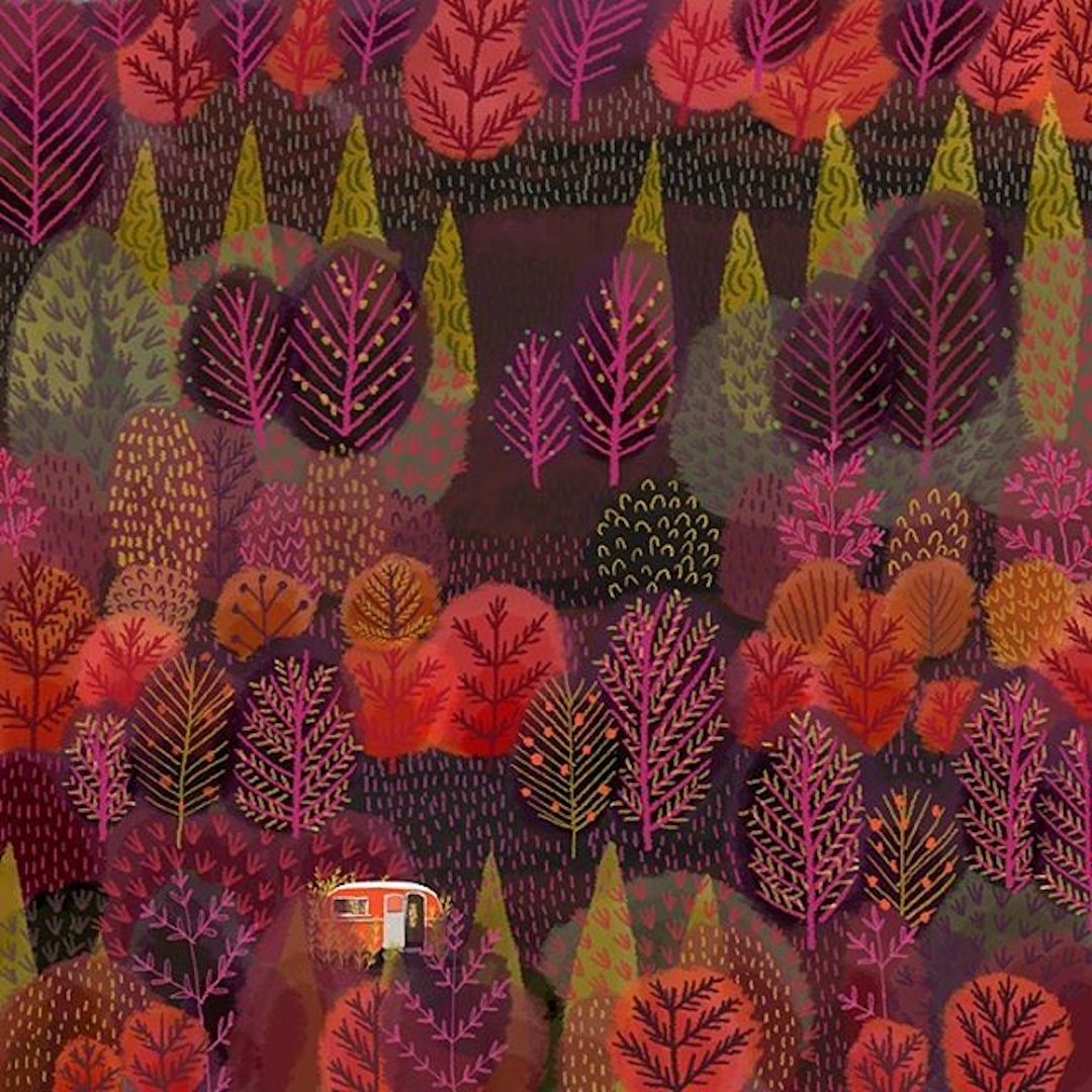 Landscape Illustrations by Jane Newland