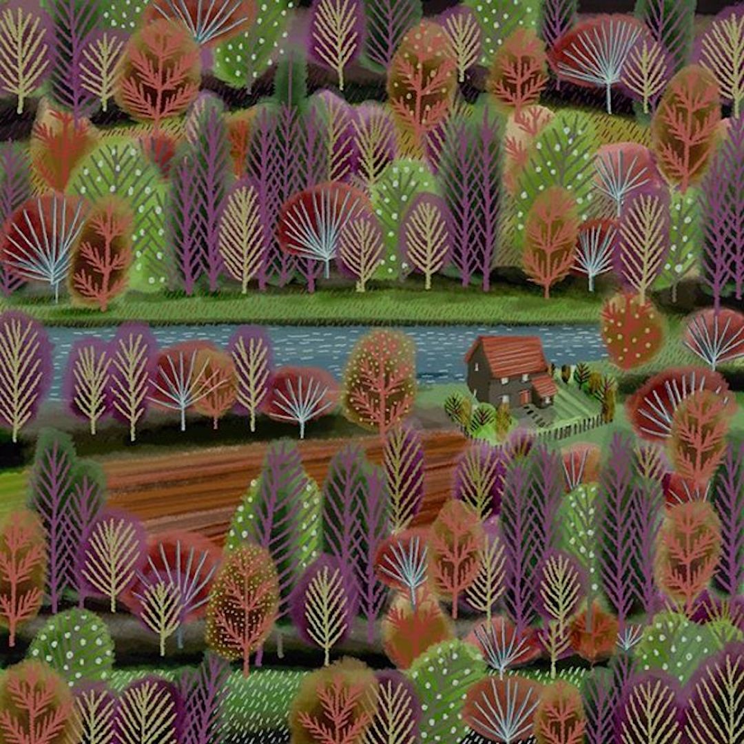 Landscape Illustrations by Jane Newland