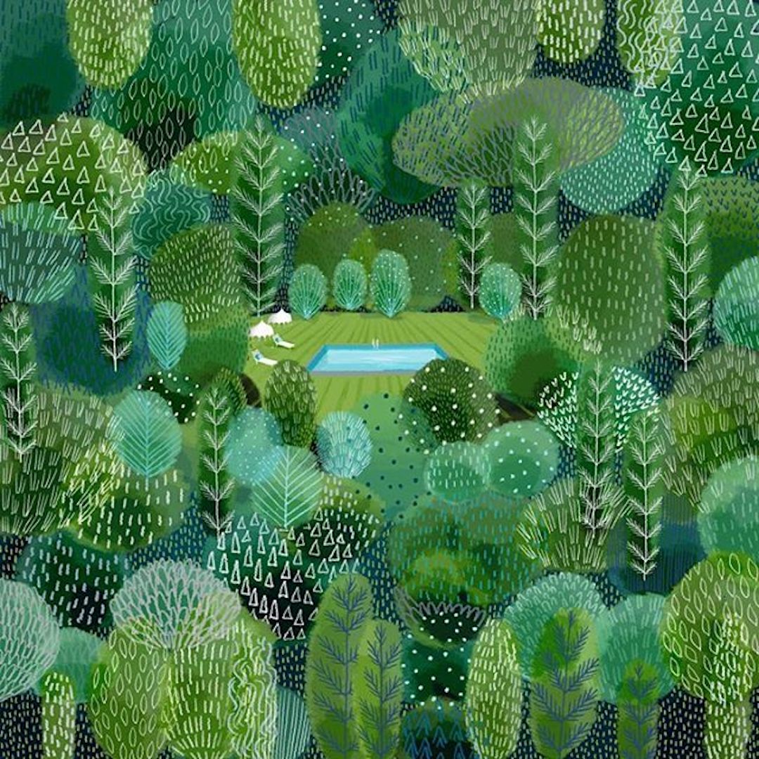 Landscape Illustrations by Jane Newland 