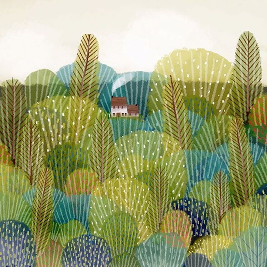 Landscape Illustration by Jane Newland