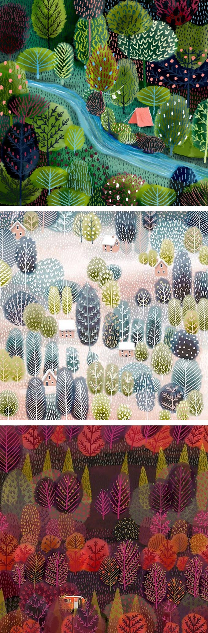 Landscape Illustration by Jane Newland