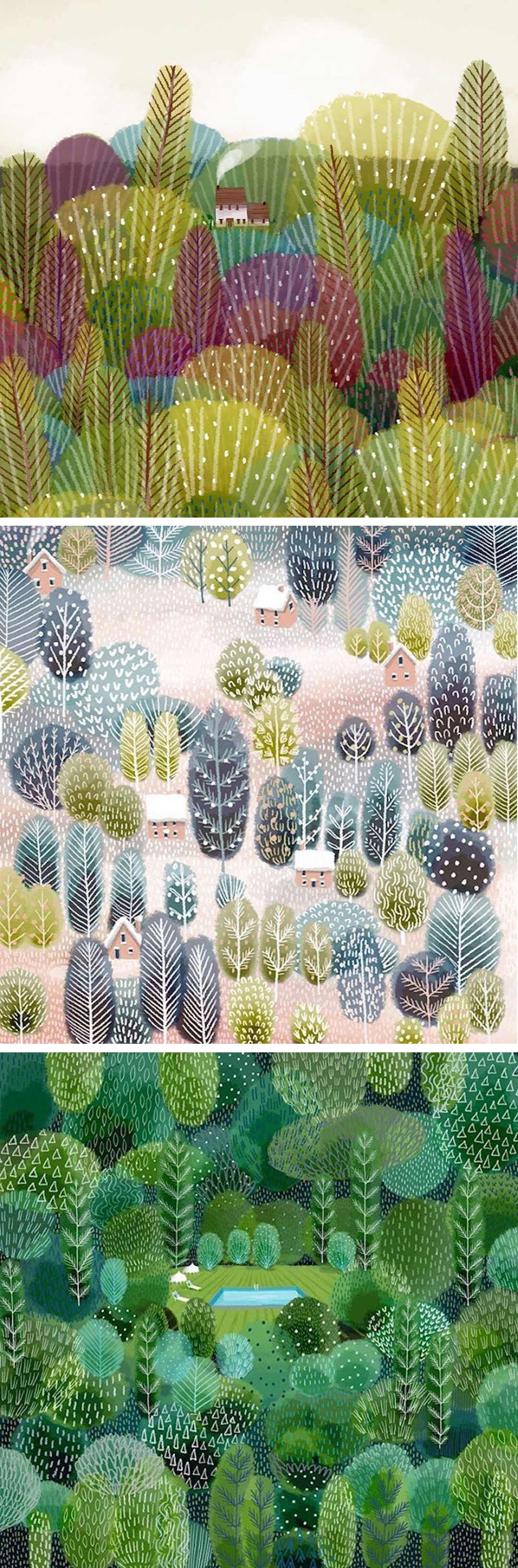 Landscape Illustration by Jane Newland