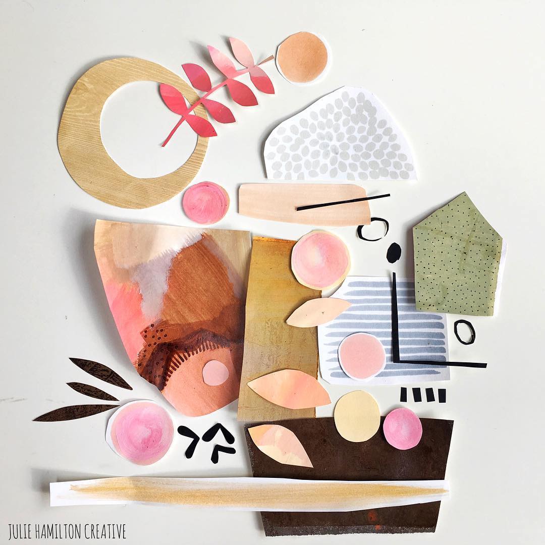 Julie Hamilton collage sketchbook