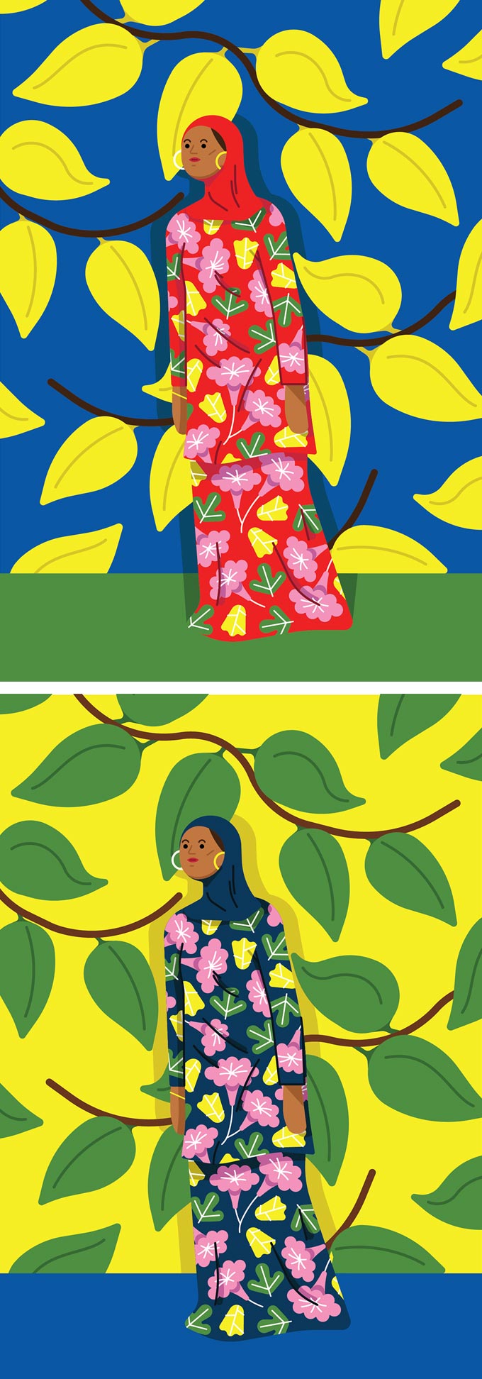 Colorful illustration by Caterina Ljung