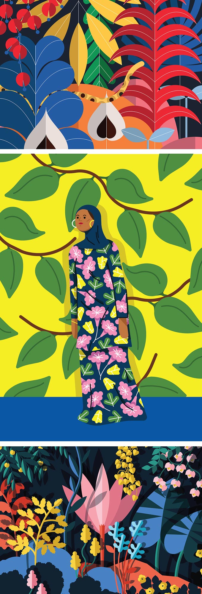 Colorful illustration by Caterina Ljung