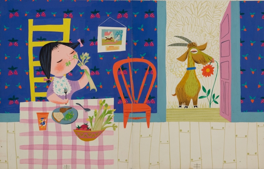 mary blair vintage illustration golden book