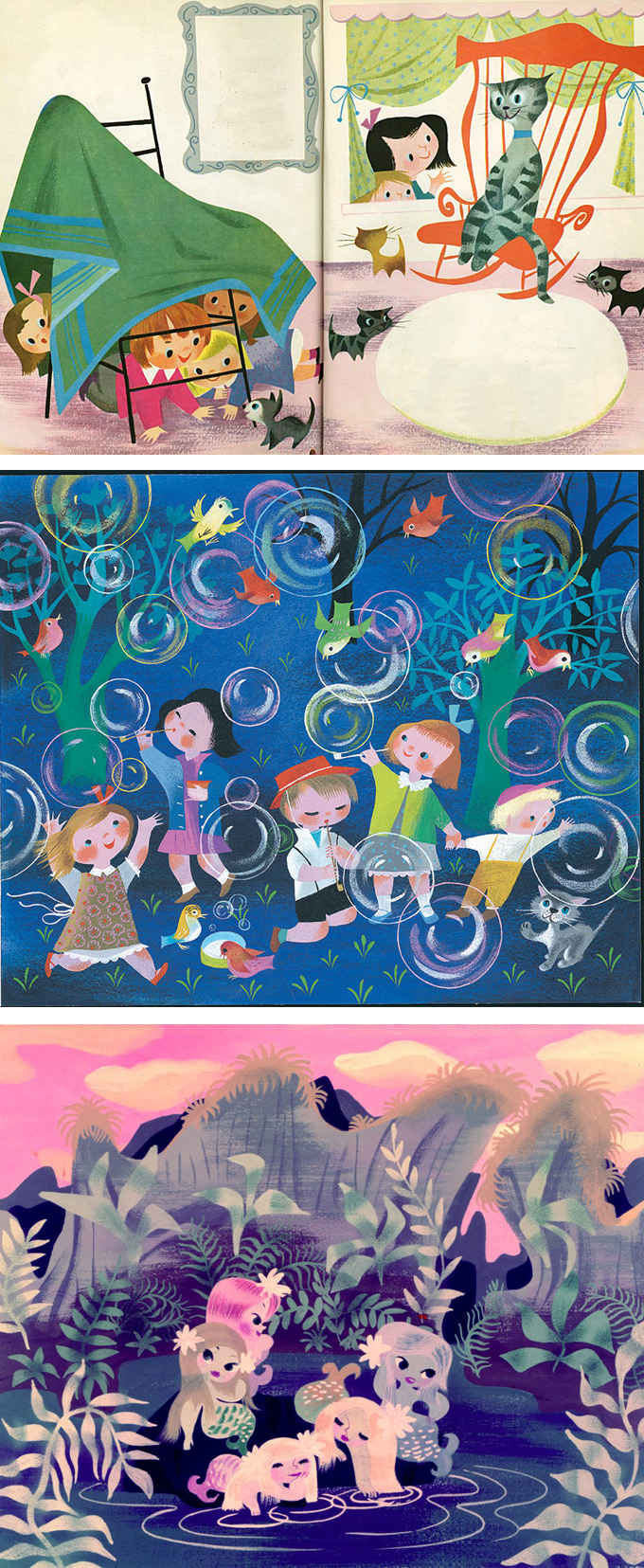 mary blair vintage illustration golden book
