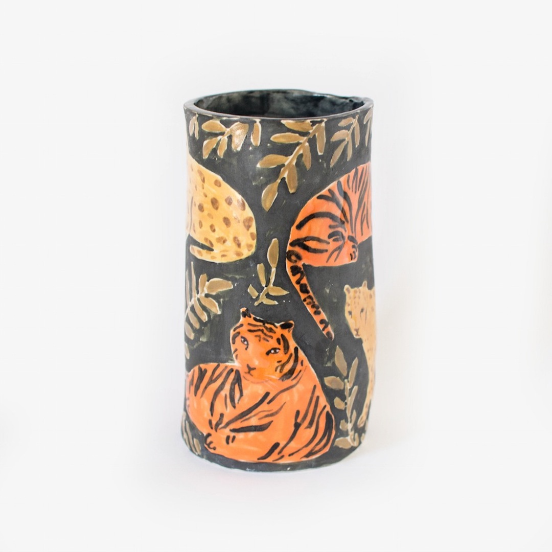 illustrated ceramics by Leah Goren