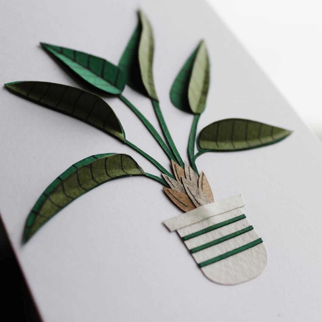 Paper craft cacti