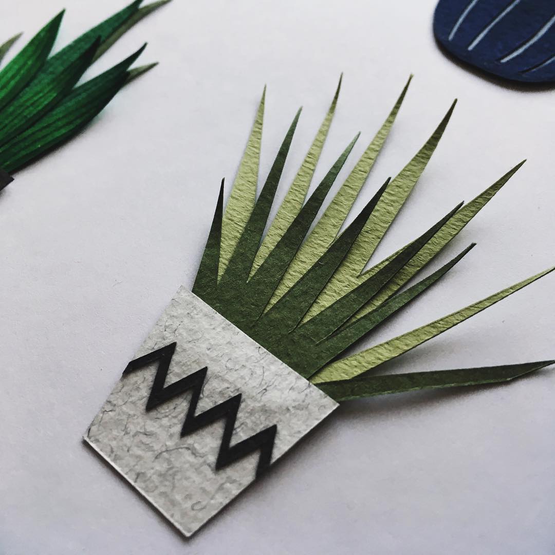 Paper craft cacti