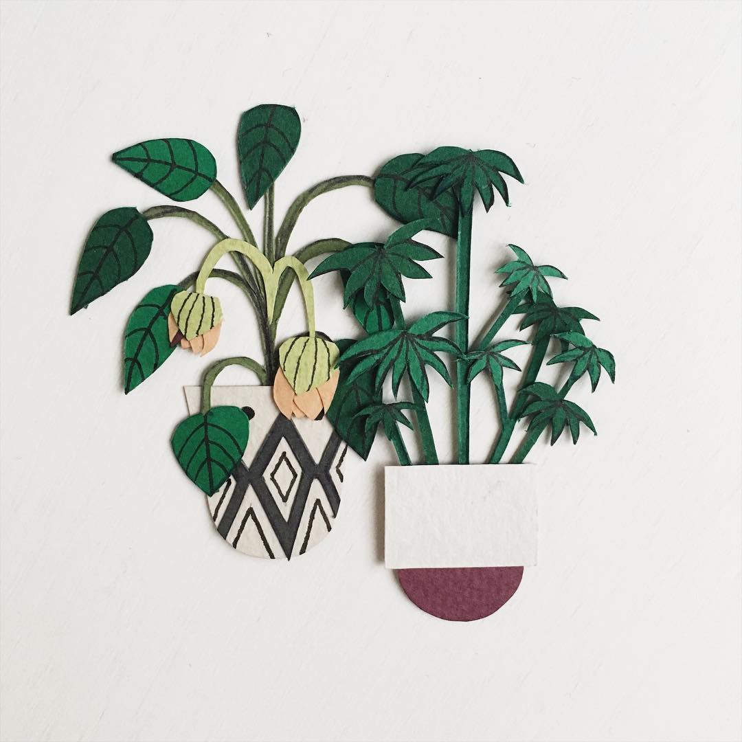 Paper craft cacti