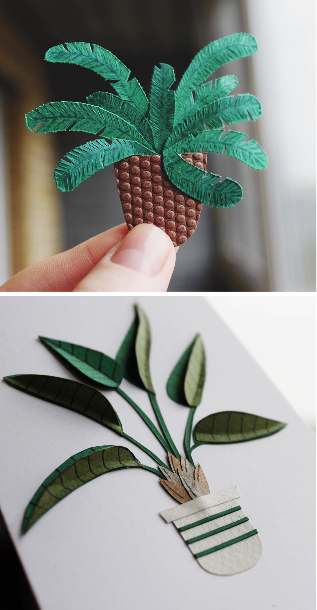 Paper craft cacti