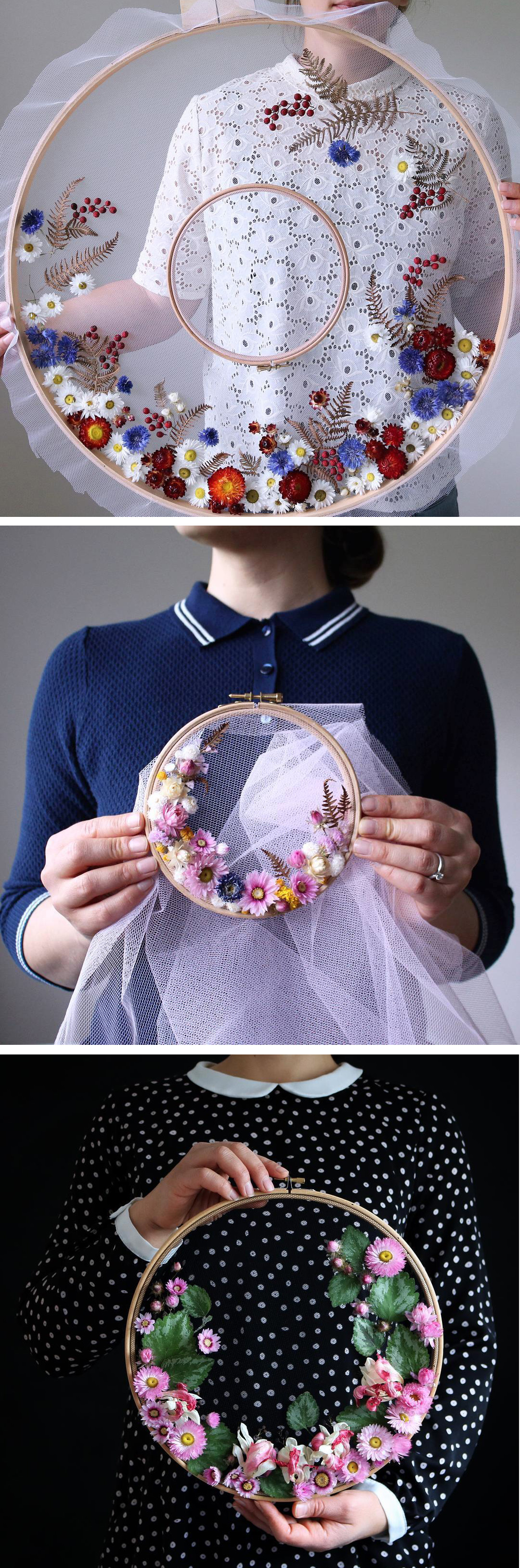 Olga Prinku floral wreath weaves