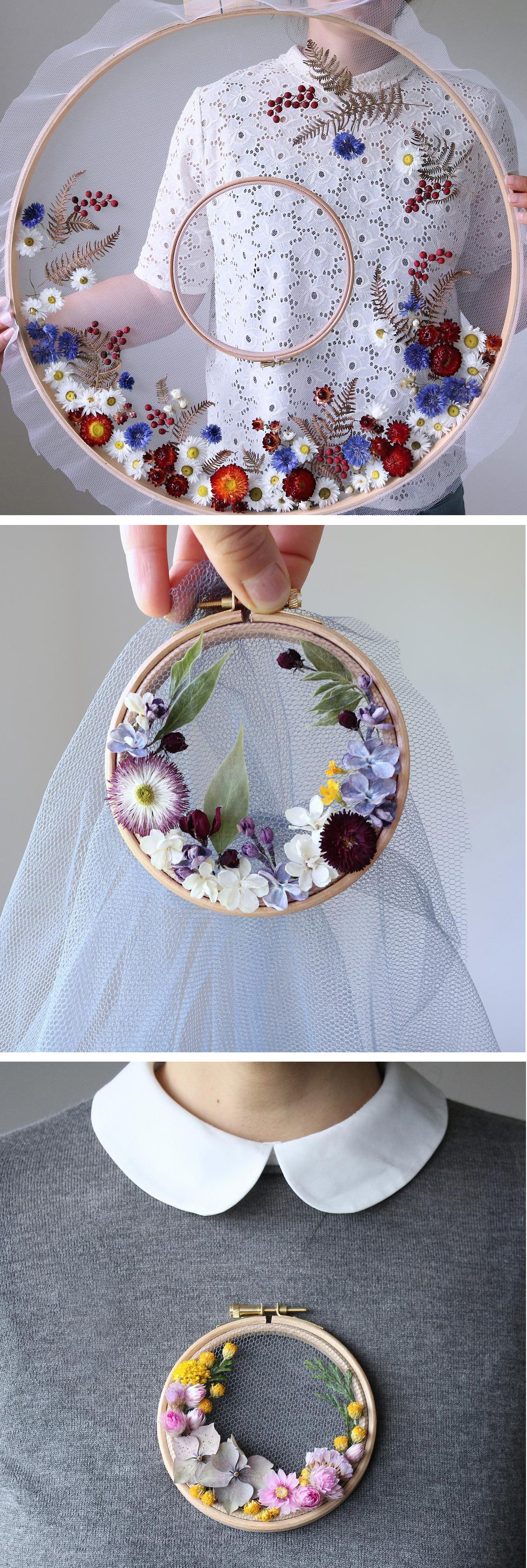 Olga Prinku floral wreath weaves