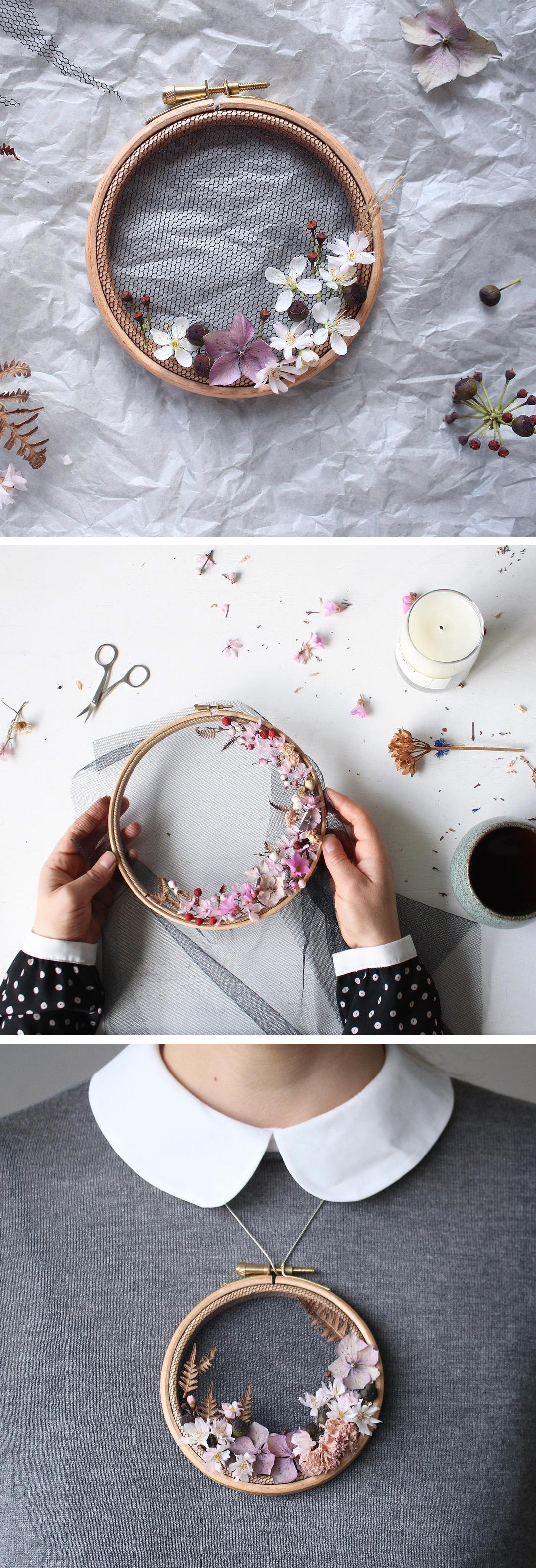 Olga Prinku floral wreath weaves