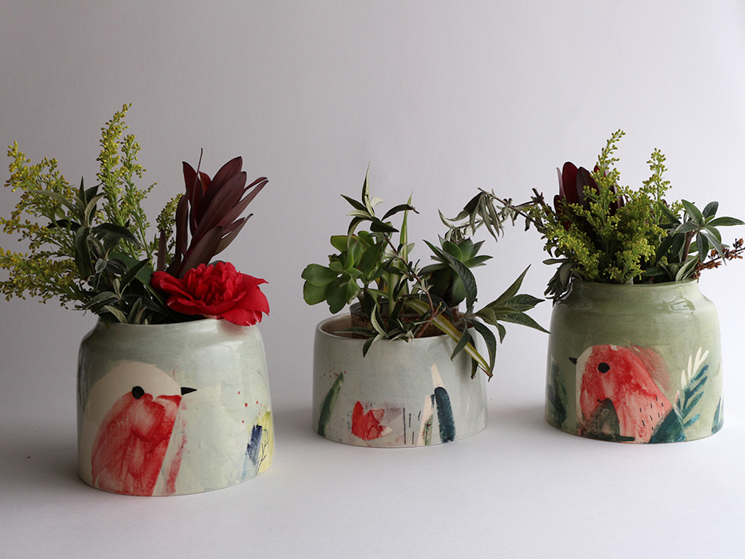 Painted ceramics by Elise Lefebvre