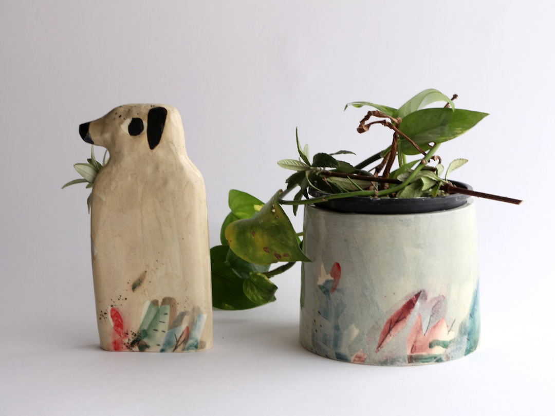 Painted ceramics by Elise Lefebvre