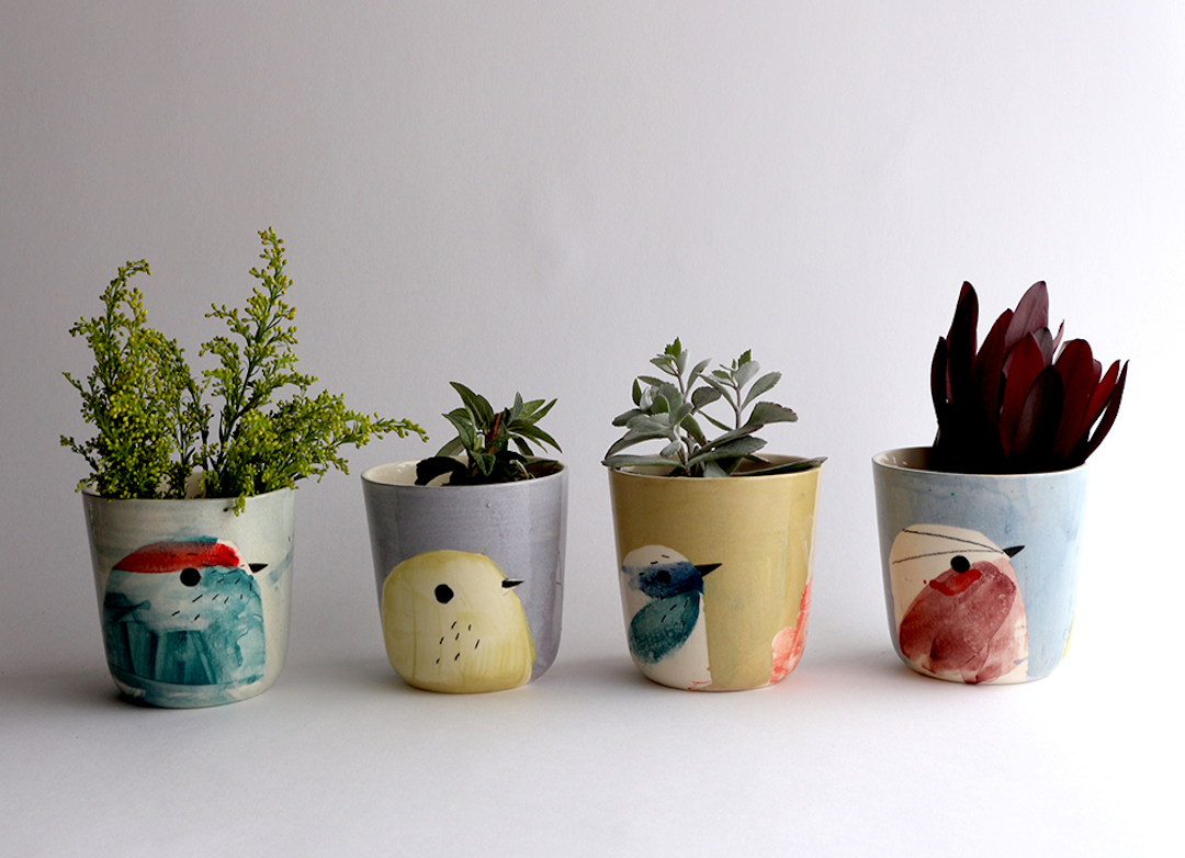 Painted ceramics by Elise Lefebvre