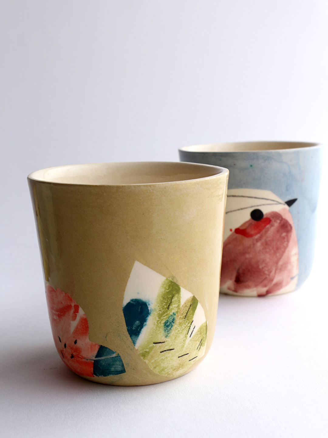 Painted ceramics by Elise Lefebvre