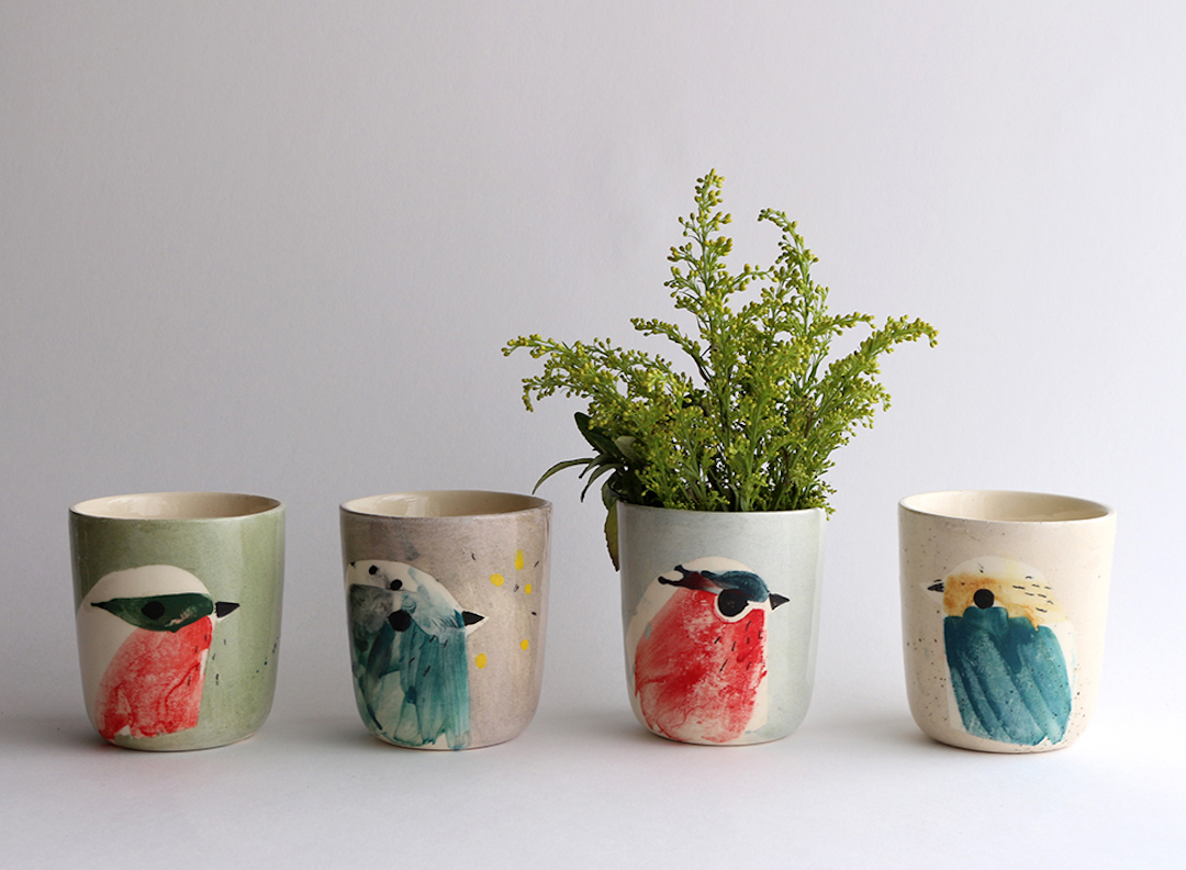 Painted ceramics by Elise Lefebvre