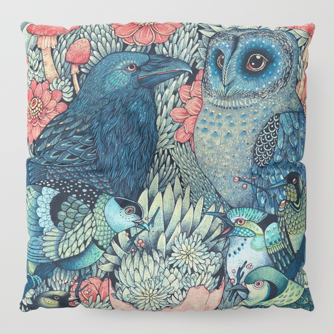 comfy floor pillows from Society6