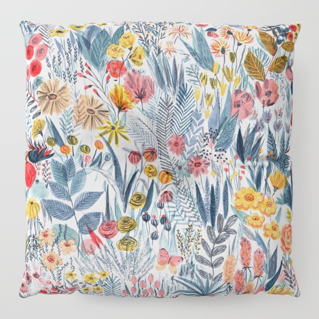 comfy floor pillows from Society6