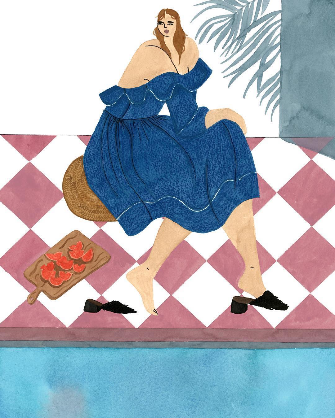 Isabelle Feliu fashion illustration