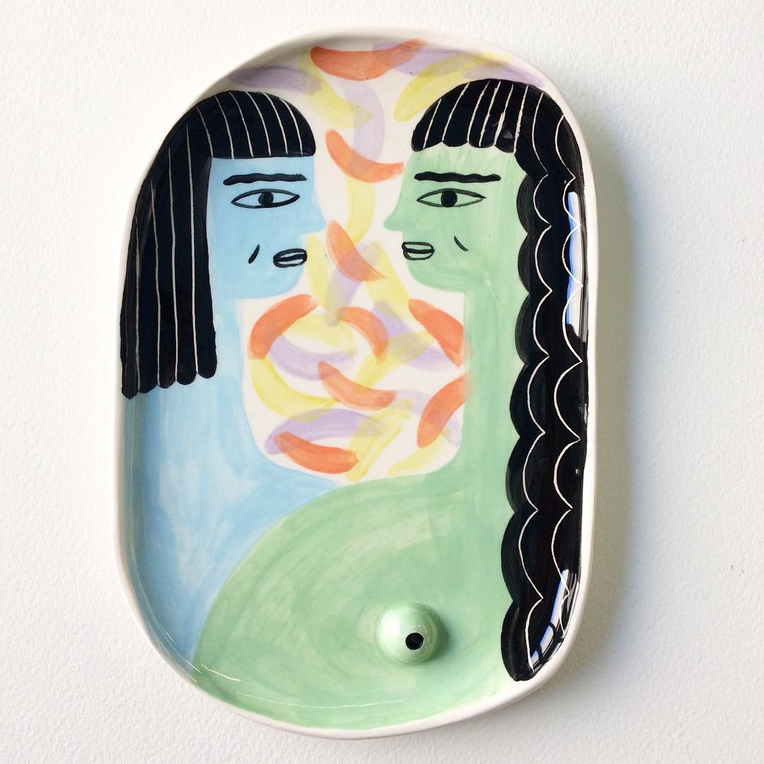 laura bird painted ceramics