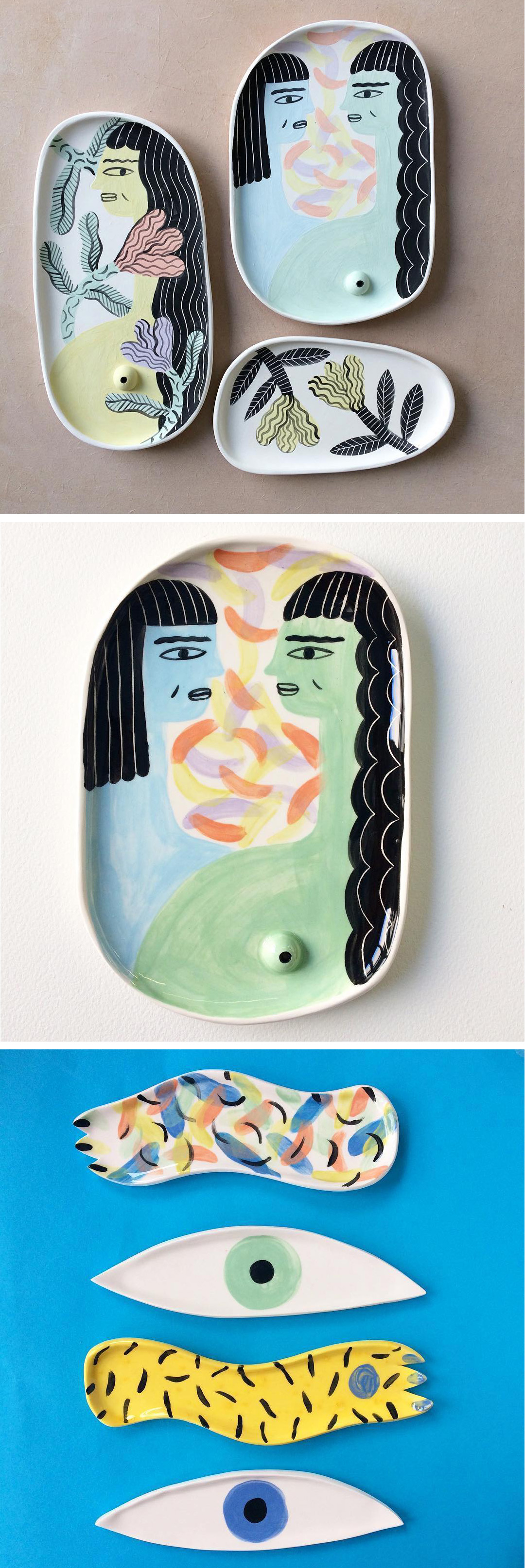 Illustrated Ceramics by Laura Bird