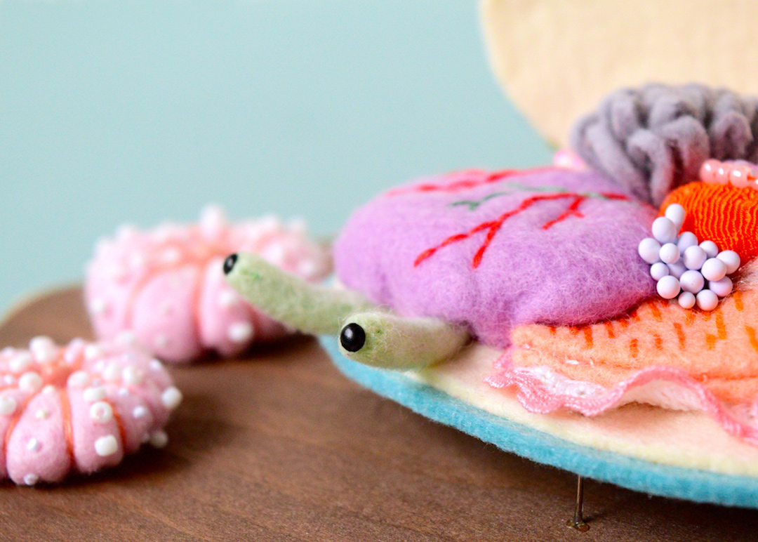 Felted creatures by Hiné Mizushima