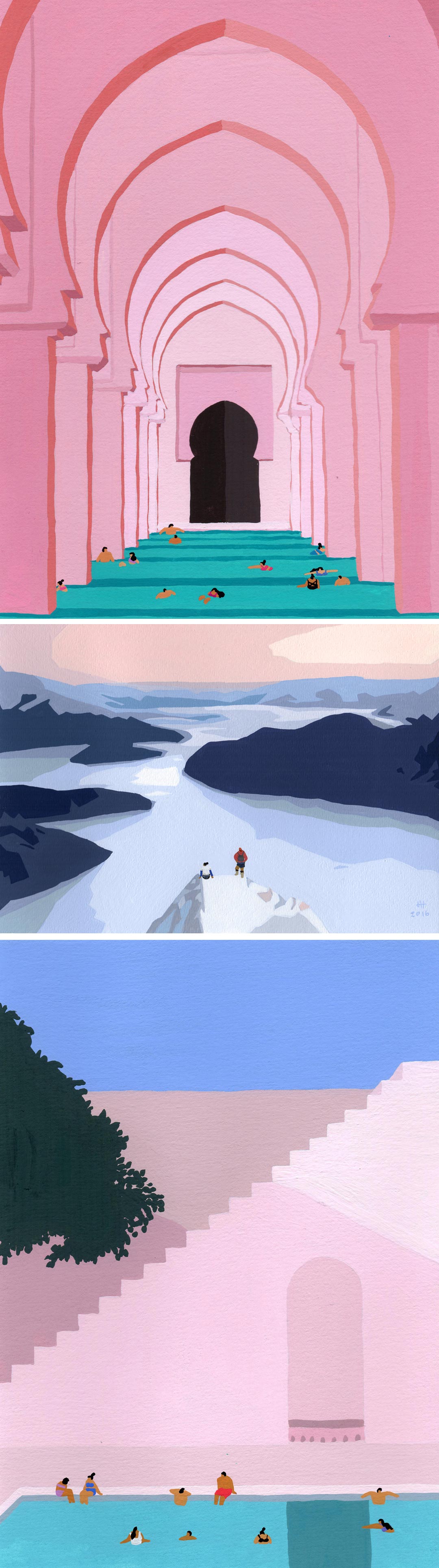 Joanne Ho Swimming Paintings