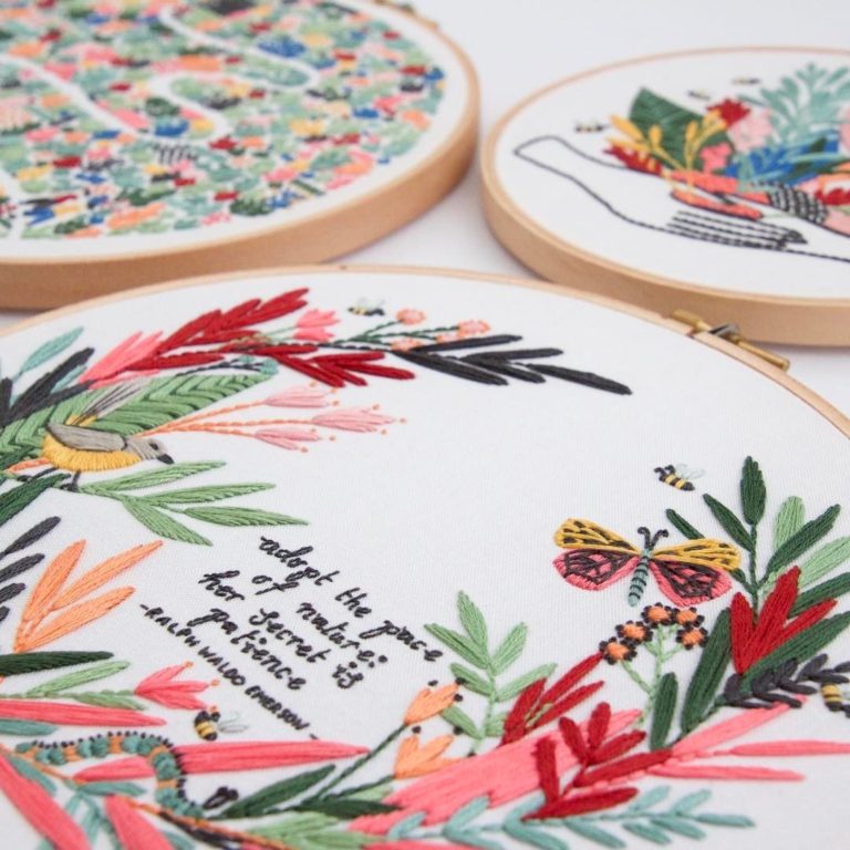 Modern Embroidery Patterns Highlight The Collaborative Nature Of The Craft