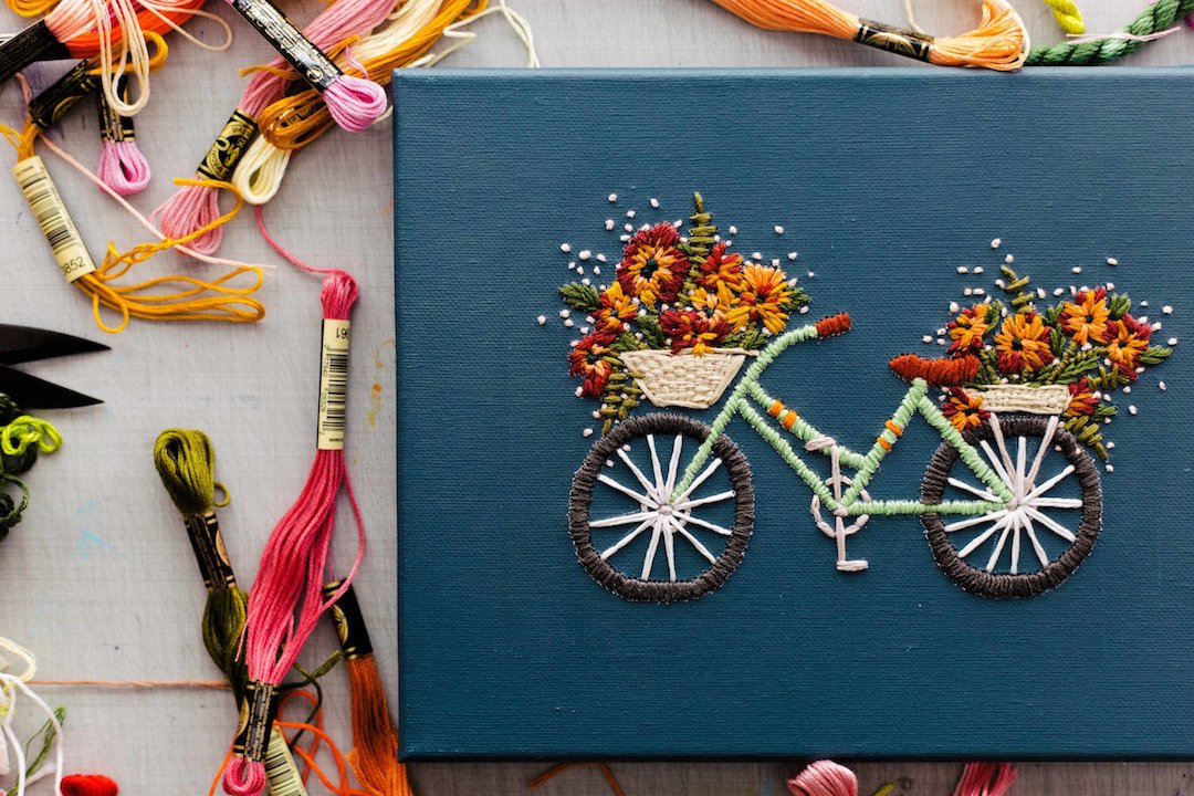 Bicycle Embroidery