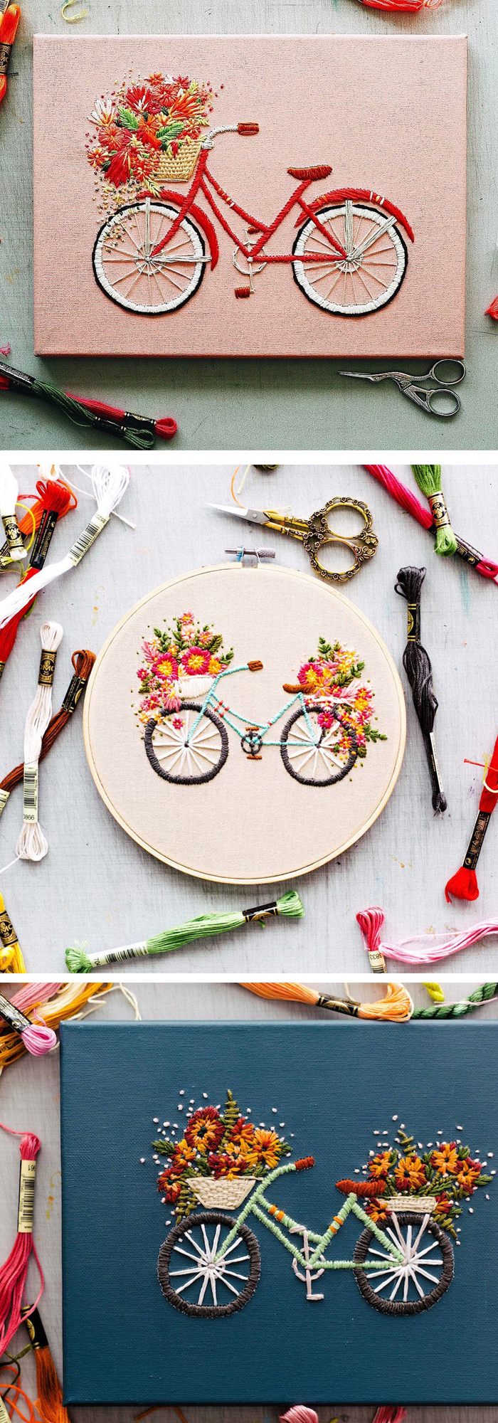 Bicycle embroidery by TrueFort