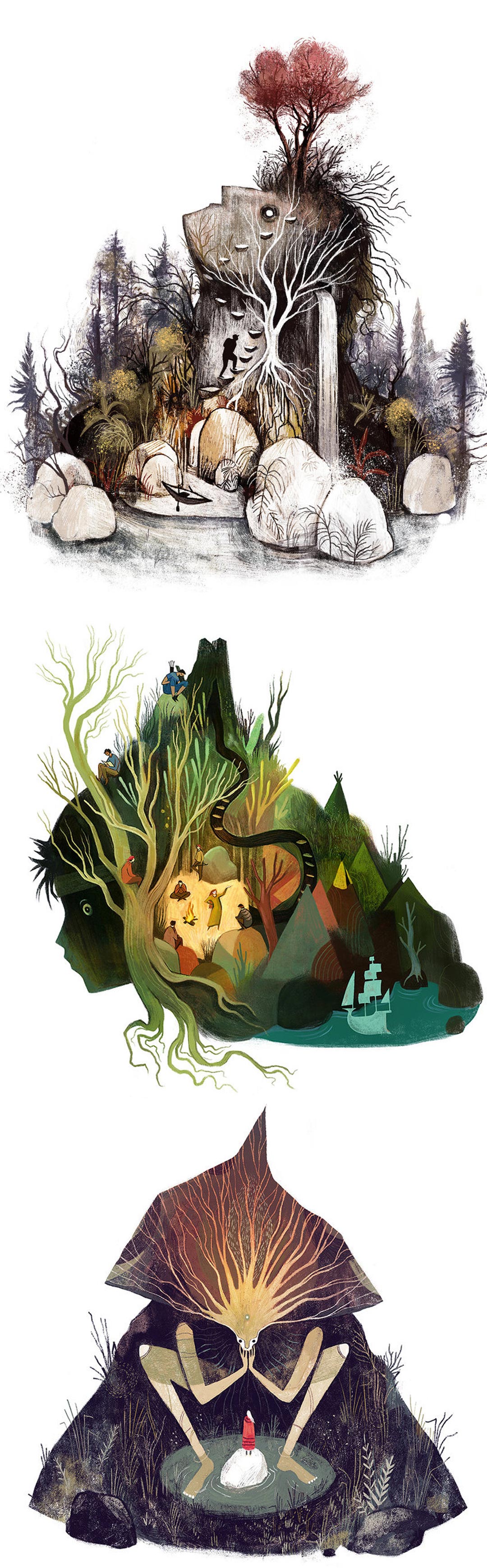 Surreal illustrations by Julia Iredale