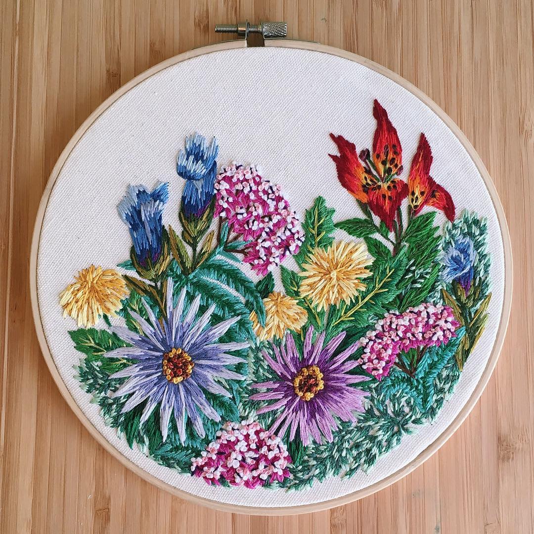 Embroidered clothing by Sam Eldridge