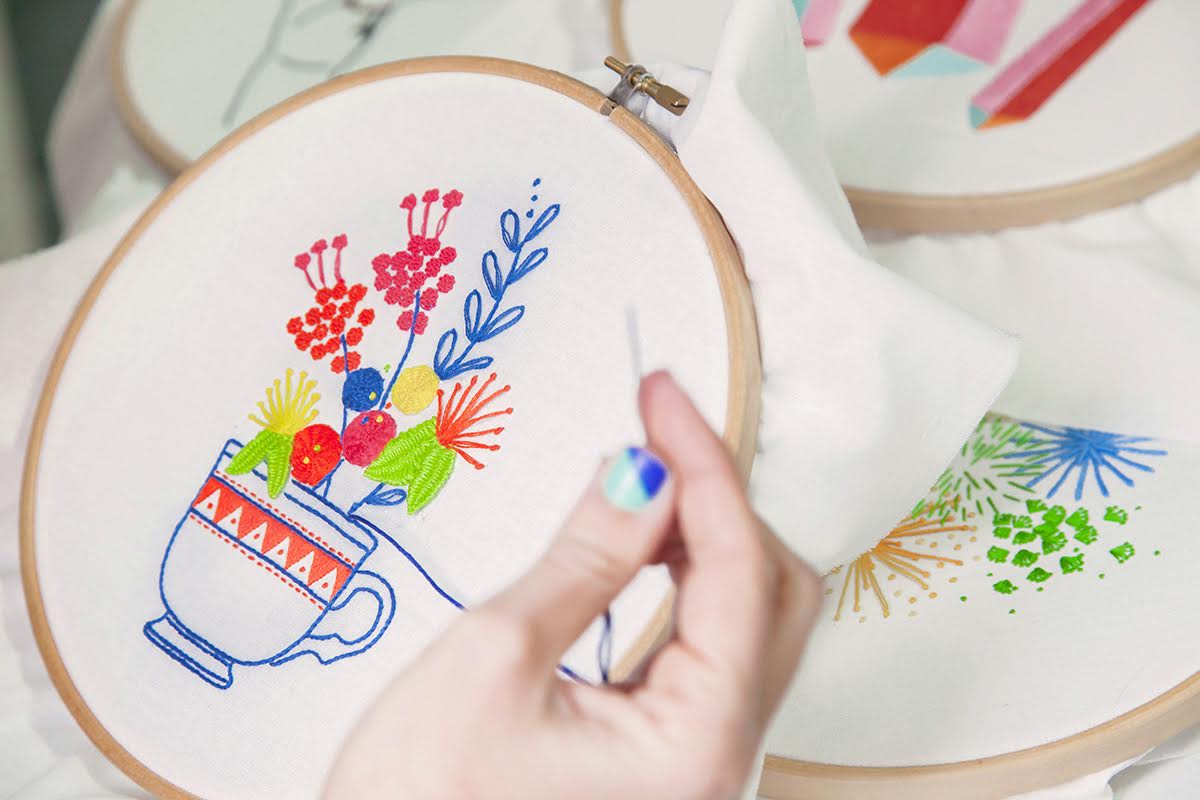 Modern Embroidery Pattern to Download by Srta. Lylo