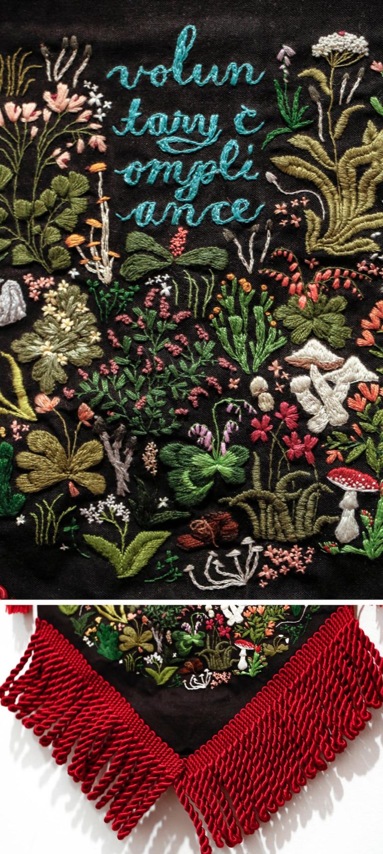 Embroidery Exhibition Puts Contemporary Fiber Art on White Gallery Walls