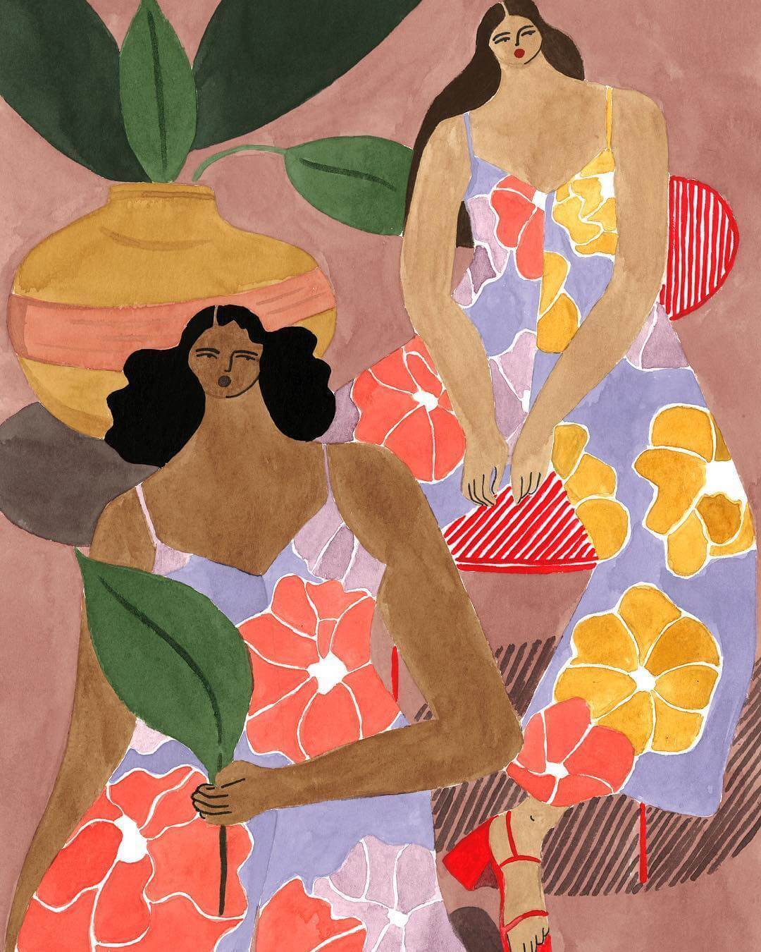 Brown Illustration by Isabelle Feliu