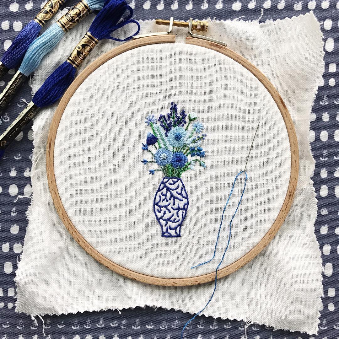 Tiny embroidery by Happy Cactus
