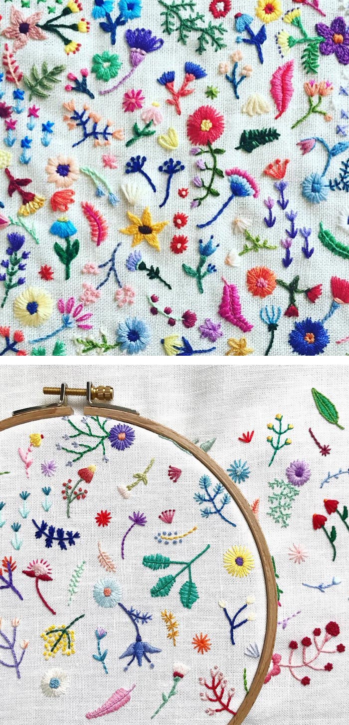 Tiny embroidery by Happy Cactus