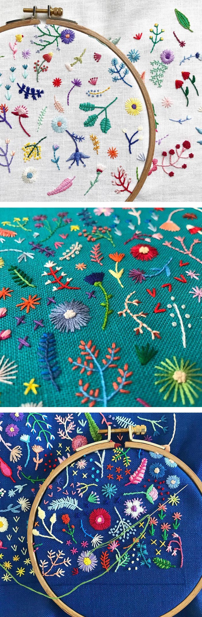 Tiny embroidery by Happy Cactus